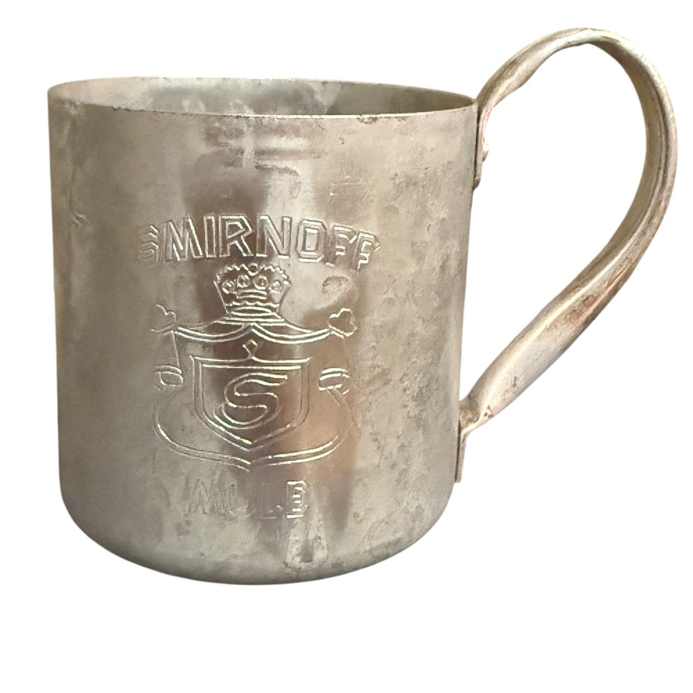 Vintage 80’s Collectible Smirnoff Vodka Moscow Mule Aluminum Mug